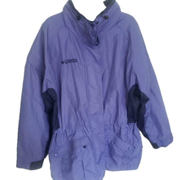 COLUMBIA WOMEN'S PURPLE GIZZMO SKI WINTER JACKET SHELL LARGE X-LARGE* - Picture 2 of 14